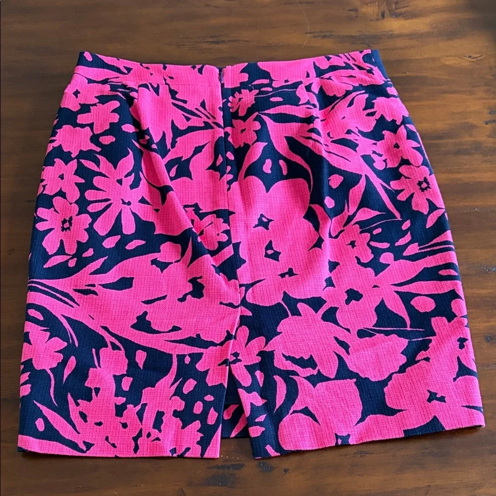 J. Crew Pink and Navy Skirt - Picture 4 of 4